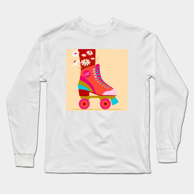 Flower Power Long Sleeve T-Shirt by Inkipinki Illustrates